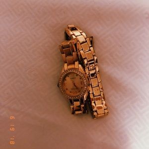 Rose gold watch